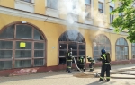 В бывшем здании станции скорой помощи произошел пожар