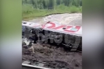 Появилось видео последствий крушения пассажирского поезда в Коми