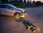 В Калужской области скутерист угодил под колеса иномарки