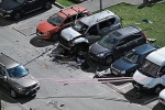 Очевидец описал момент взрыва Land Cruiser с офицером ГРУ в Москве