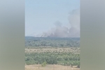 Появились кадры с места крушения Су-34 в Волгоградской области