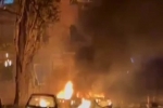 Последствия падения сбитой ракеты ВСУ на жилой дом в Курске попали на видео