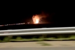 Российский бомбардировщик рухнул в 100 метрах от федеральной трассы. Экипаж катапультировался