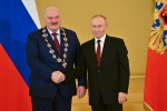 Путин наградил Лукашенко орденом Андрея Первозванного