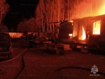 В Калужской области дотла выгорел дачный дом