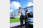 На Украине разместили патруль после акции с флагом России