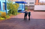 В Калуге привели в порядок территорию у центра «Созвездие»
