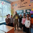Сельские школьники Мещовского района встретились с участником СВО