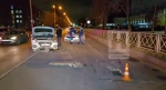 В Обнинске иномарка перевернулась на бок из-за ливневки