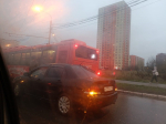 В Калуге авария с автобусом затруднила движение в районе Правгорода