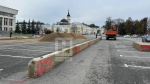 В Калуге на Старом торге началась подготовка катка