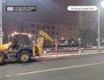 В Калуге до конца года уберут пни от вырубленных деревьев