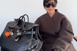 69-летняя Крис Дженнер пришла на съемки с сумкой за 27 миллионов рублей