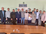 Мещовских волонтеров поблагодарили за помощь бойцы добровольческого отряда «Невский»