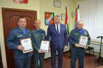 Энергетики и спасатели Дзержинского района получили награды