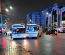 В Калуге автобус столкнулся с троллейбусом