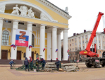 В Калуге начался демонтаж новогодних елей