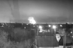 Появились кадры возможного удара ВС России по заводу «Мотор Сич» в Запорожье