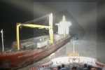 Появилось видео столкновения российского атомного ледокола и сухогруза в Карском море