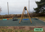 В Сухиничском районе благоустроили детскую площадку