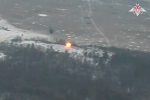 Появилось видео уничтожения техники ВСУ в лесах Курской области