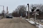 В Калуге Нива столкнулась с поездом