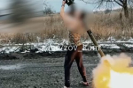 Российский боец в тапках и майке сбил из ПЗРК дрон ВСУ и попал на видео