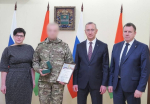 Владислав Шапша поздравил бойцов 4-ого калужского батальона с предстоящим Днём защитника Отечества