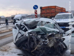 Водитель легковушки скончался в ДТП с двумя автобусами в Боровском районе
