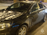 Пешеход-нарушитель попал под колеса Lada Vesta
