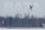Появилось видео с падением и возгоранием самолета в Нижегородской области
