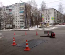 Временная мера: ямы на калужских дорогах латают литым асфальтом