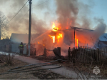 В Калужской области огонь уничтожил жилой дом до основания