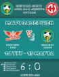ЖФК «Ника – СШ №5» на втором месте в Первой лиге