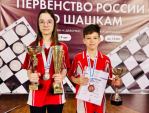 Юные калужане завоевали три медали первенства России по шашкам