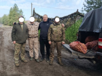 Бойцам из Хвастовичского района на передовую передали картофель