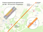 На трассе М3 в Калужской области изменится схема дорожного движения