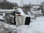 Автобус перевернулся на трассе М3 «Украина»