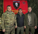Владислав Шапша побывал в расположении разведывательно-штурмовой бригады «Ветераны»