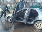 В Кондрово сгорел автомобиль