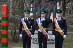В Калугу привезли пограничный столб