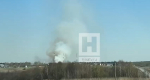В Калужской области загорелось поле