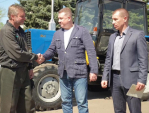 Экскаватор от Калужской области передали Первомайску