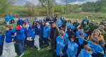 В Малоярославецком районе берег реки Лужа очистили от мусора