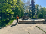 В Обнинске началось благоустройство сквера по ул. Жолио-Кюри