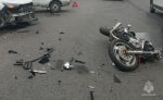 Мотоциклиста сбили на Грабцевском шоссе