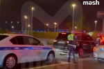 Опубликованы кадры задержания автомобиля похитителей мужчины в Москве