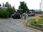 В Износках начался ремонт дороги на центральной улице