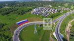 Дорожники развернули огромный триколор на обходе Калуги
