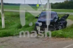 Взорванную дроном ВСУ машину обратившегося к Путину курского чиновника сняли на видео